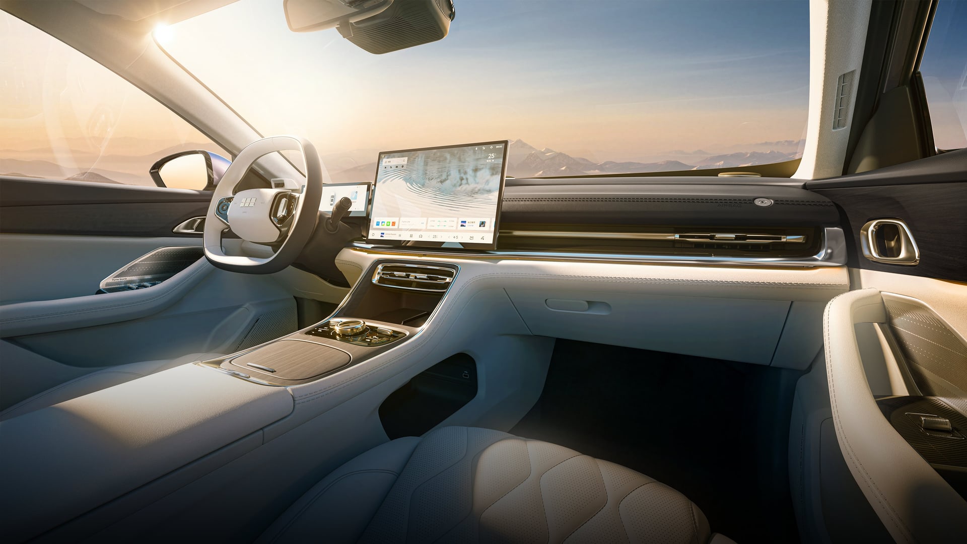 Geely Galaxy A7 EV - Cabin detail